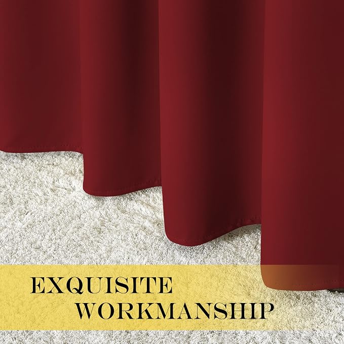NICETOWN Blackout Short Curtain 63 inches Long - Image 5
