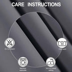Grey Blackout Curtains 34 x 63 Inch Length/Set of 2 Curtain Panels/Thermal - Image 4