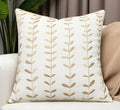 VAGMINE Embroidered Lollipop Cushion Cover - 20x20 Inches Square - 100% Cotton Ivory Throw Pillow Case - Soft Elegant Texture - Stylish Addition to Home Interiors, Bedroom, Office, Farmhouse