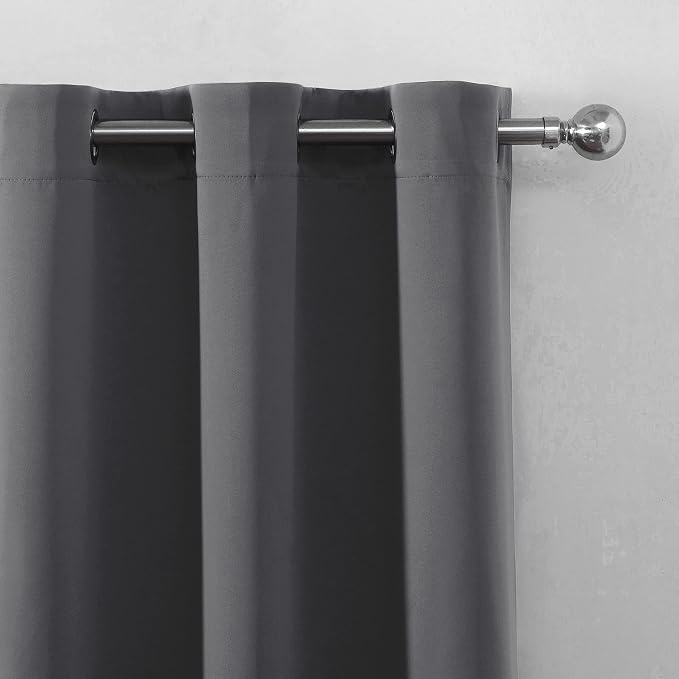 Frost Grey Blackout Curtains 66 x 63 Inch Length/Set of 2 Curtain - Image 7
