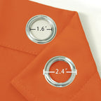 Blackout Curtains 42 x 84 inch/Orange Curtains Set of 2 Panels/Thermal - Image 5