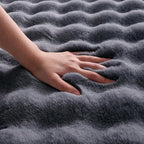 Gray Rabbit Plush Rug 3'x5', Fluffy Shaggy Area Rug - Image 6