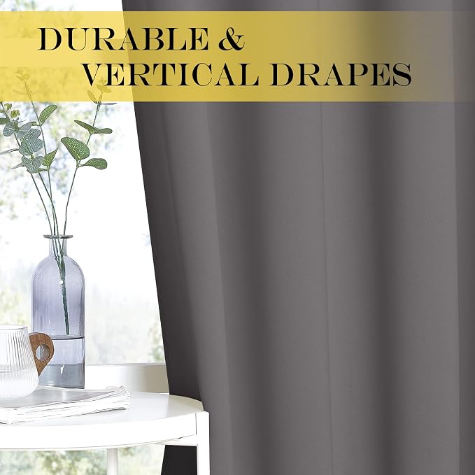 NICETOWN Blackout Doorway Curtain 90 inch Length - Image 5