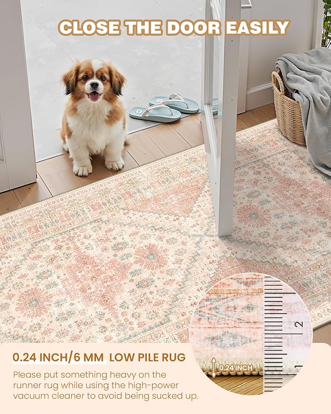 Kitchen Runner Rug Non Slip Washable Rugs 2.5x8, Carpet Runner - Image 4