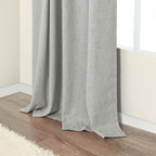 Extra Long White Gray Blackout Curtains 108 Inch Long - Image 9