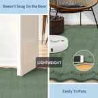 GarveeHome Round Area Rug 5ft Scalloped Washable Circle Rug - Image 6