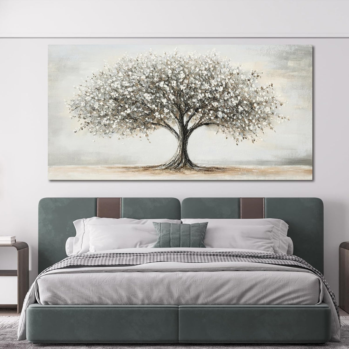 Canvas Wall Art Decor Tree of Life Wall Art Modern Large Black and White Wall Art Prints Canvas Art Decor Large Artwork for Walls Pictures for Living Room Home Office Wall Decor 29"X58"