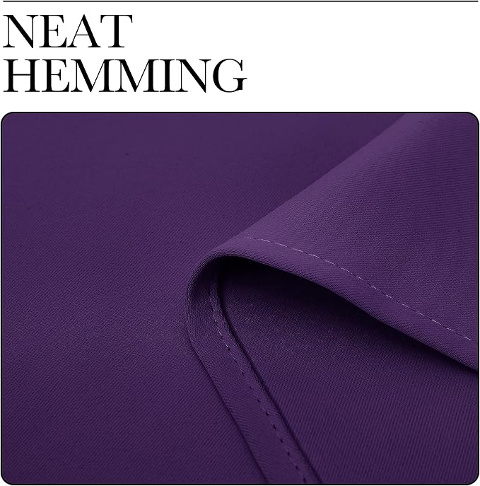 NICETOWN Royal Purple Blackout Curtains 120 inches Length - Image 6