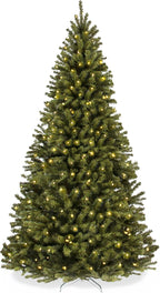 Best Choice Products 6ft Pre-Lit Spruce Artificial Holiday Christmas Tree for Home, Office, Party Decoration w/ 250 Incandescent Lights, 798 Branch Tips, Easy Assembly, Metal Hinges & Foldable Base