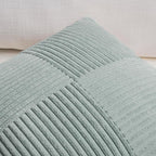 Fancy Homi 2 Packs Grey Blue Lumbar Decorative Throw Pillow Covers 14x22 Inch - Image 3