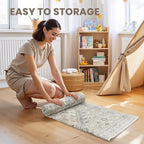 2'6 x 8' Runner Rug Non Slip, Washable Kitchen Rugs, Nursery Room, Soft Runner - Image 7