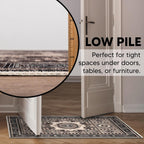 Keen Home Design 2x3 Rug - Machine Washable Entry Rug with Non-Slip Backing, Ideal for Enteryway, Kitchen, Bathroom, Laundry Room - Vintage, Easy Clean, Durable, Low Pile Rug - (2' x 3')