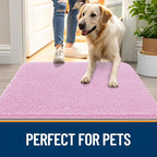 OLANLY Dog Door Mat for Muddy Paws 48x30, Super Absorbent Chenille Mud Mat | - Image 6