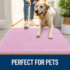 OLANLY Dog Door Mat for Muddy Paws 40x24, Super Absorbent Chenille Mud Mat | - Image 6