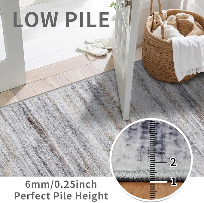 3x10 Washable Runner Rug for Family: Easy-to-Clean Runners for Hallway Entryway - Image 3