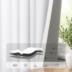 White Blackout Curtains 96 Inches Long 2 Panel Burg - Image 5