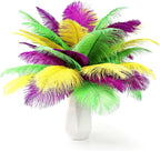 THARAHT Light Yellow Ostrich Feathers 24pcs Natural Bulk 8-10Inch 20cm-25cm for Wedding Party Centerpieces Easter Gatsbi and Home Decoration Feathers