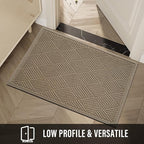 Sturdy Front Door Mat, Absorbent Muddy Dirt Resist Welcome Door Mats Outdoor - Image 5