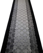 Custom Length Hallway Runner Rug, Slip Resistant, Checkered Black, 26 Inch X 23 - Image 6