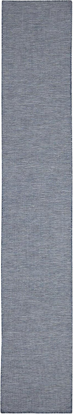 Nourison Positano Indoor/Outdoor Navy Blue 2'2" x 12' Area Rug, Easy Cleaning, Non Shedding, Bed Room, Living Room, Dining Room, Backyard, Deck, Patio (2x12)