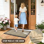 OLANLY Front Door Mat Outside Entrance 33x21, Waterproof Heavy-Duty Doormat | - Image 7