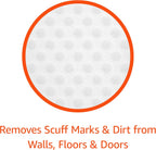 Amazon Basics Extra Durable Eraser, Cleaning Sponges, Removes Scruff Marks and Dirt from Any Surface (2 Packs of 7)