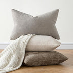 MIULEE Decorative Couch Throw Pillow Covers 22x22 Inch Neutral Khaki 2 Pack | - Image 5