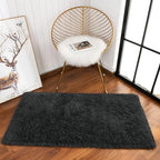 Chicrug Soft Runner Rug for Bedroom Living Room Plush Fluffy Rugs 2x4 | Shag - Image 4