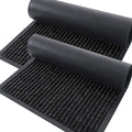 OLANLY 2-Pack Front Door Mats 47x32, Waterproof Heavy-Duty Doormats | Off-Black by OLANLY