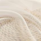 Cream Sheer Curtains 63 Inches Long 2 Panels - Image 6