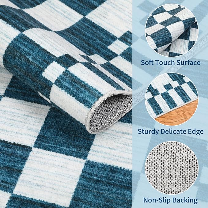 GarveeHome Checkered Rug 3x5 Area Rugs - Image 5