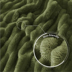 Exclusivo Mezcla Striped Twin Size Fleece Blanket - Image 5