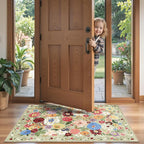 Green Floral Hallway Runner Rug 2x4 - Image 2
