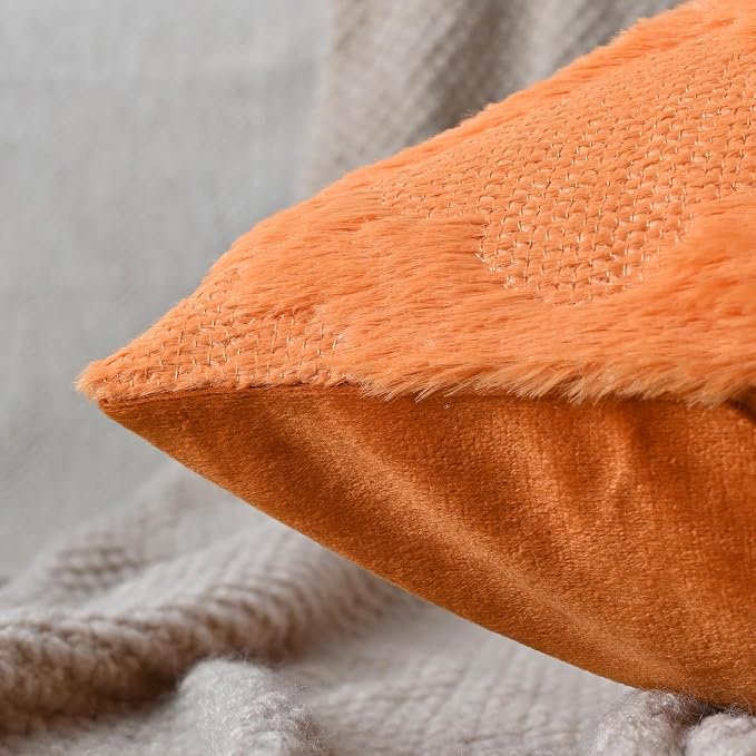 Set of 2 Soft Moroccan Throw Pillow Covers 22x22 Inch Plush Boho Decorative - Image 4