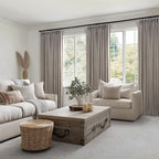 Topfinel 105 Inch Curtains 2 Panels Set, Two Packs Pinch Pleat Back Tab Linen - Image 8