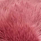EasyJoy Ultra Soft Fluffy Faux Fur Rug, 2x6 ft Rectangle, Blush Pink | Chair - Image 8