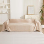 MYSKY HOME Dog Sofa Covers Khaki L-Shaped Sofa Slipcovers, Loveseat Couch - Image 8