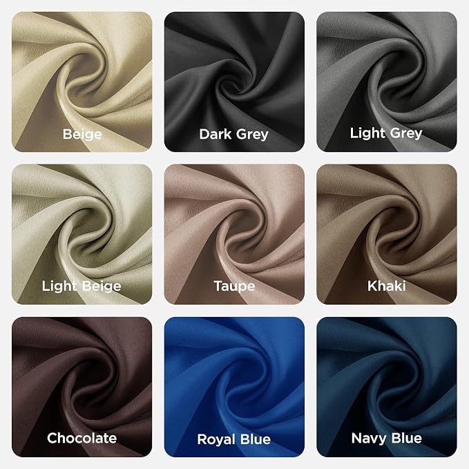 Joydeco Blackout Curtains 72 inches Long 2 Panels Set, Thermal Insulated Long - Image 9