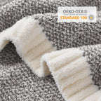 Snuggle Sac Grey Throw Blankets for Couch, Super Soft Warm Blankets Cozy Knit Fuzzy Plush Lightweight Throws for Sofa, Bed,Living Room, Dark Grey, 50x60 inches