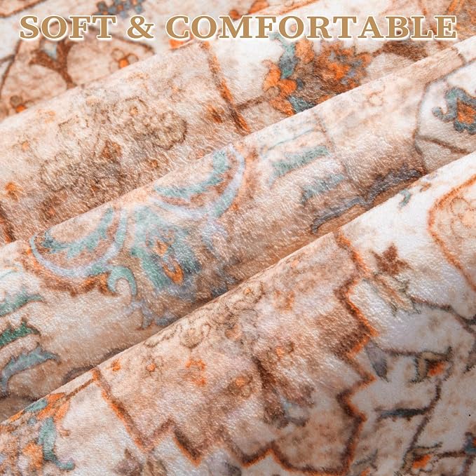 SERISSA 8x10 Washable Non Slip Boho Area Rug - Image 4