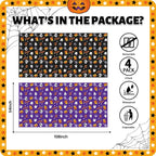ATFUNSHOP 4 Packs Halloween Tablecloth Disposable Table Cover 54X108 Halloween Decorations Kids Birthday Party Decor for Kids, Spooky Waterproof Spillproof Table Cloth - Perfect for Dinner