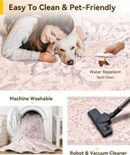 RELEANY Washable Area Rug, Runner 3'x10', Water Repellent, Pet Friendly - Image 4