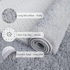 Chicrug Soft Runner Rugs for Bedroom Living Room Plush Fluffy Rug 2x5 | Shag - Image 6