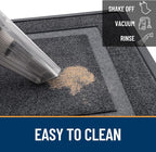 OLANLY Front Door Mat Outside 59x30, All-Season Heavy-Duty Rubber Doormat | Grey - Image 6