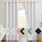 NICETOWN 100% Absolutely Blackout Linen Curtains by NICETOWN