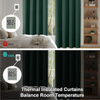 Simplebrand Ava Ever Green Short 36 Inches Blackout Curtain 2 Panels Set - Image 6