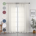 Sheer Curtains 96 Inch Length, Elegant Sheer Curtains by OWENIE