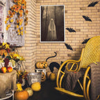 Ghost Forest Spooky Print Poster The Gothic Room Decor Creepy Picture Posters Dark Academia Aesthetic Family Prints Canvas Wall Art Home Apartment Decorations 12X16inch Unframed
