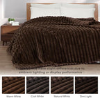 Exclusivo Mezcla Striped Fleece Throw Blanket - Image 3