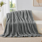BEDELITE Ribbed Twin Blanket for Couch & Bed, Warm Yet Lightweight, Ribbed - Image 9